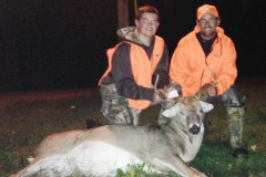 2014 Youth Hunter, Will Luecking and Keith Wolf with a nice Hamilton County buck.