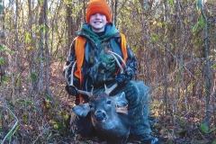 10-year-old Matt Sotiropoulos and his 2008 6 pt. buck taken in the first shotgun season