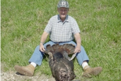 Uncle "Romie" (Wilke) with his 2007 Pike County, IL Gobbler.