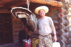 Kent Carson with his first Gould's Turkey - 2009 Mexico Hunt