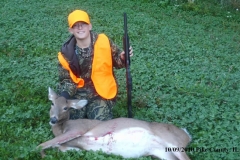 Luke Stadts, after taking the Hunter Safety Class sponsored by the Shiloh Spurs, harvested his first deer during the 2010 Youth Shotgun Season in Pike County, IL