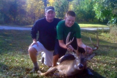 Luke Yaekel and his father Jerry with their 2011 Youth Hunt trophy buck. Nice job guys!!!